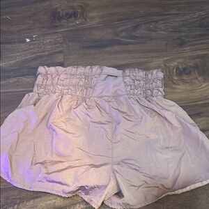 Love Tree Tan Athletic Shorts with High-Waisted Design and Relaxed Fit